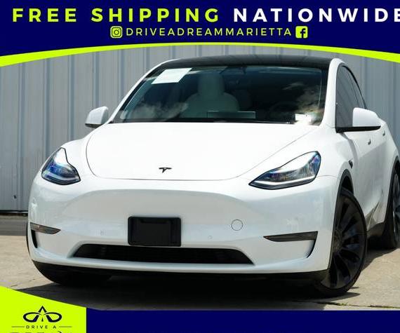 TESLA MODEL Y 2021 5YJYGDEF0MF091961 image